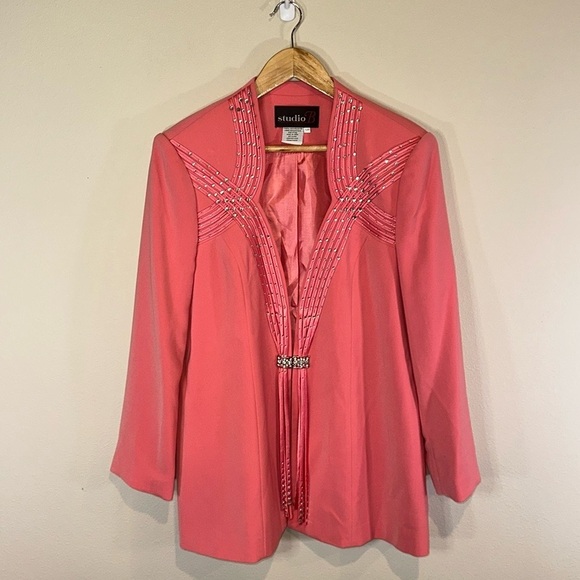 Vintage Studio B Three Piece Skirt Suit Set Women 12 Petite Mother of Bride - Picture 3 of 16